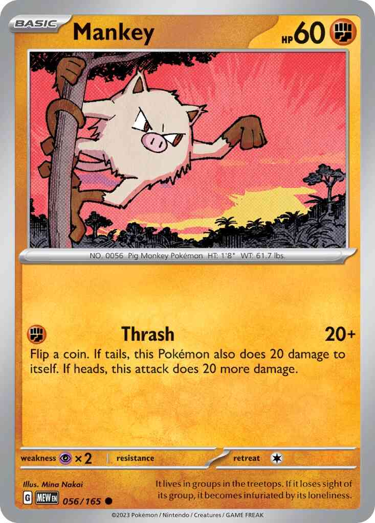 Mankey - 056/165 - Common [sv035-056] [Non-Holo]