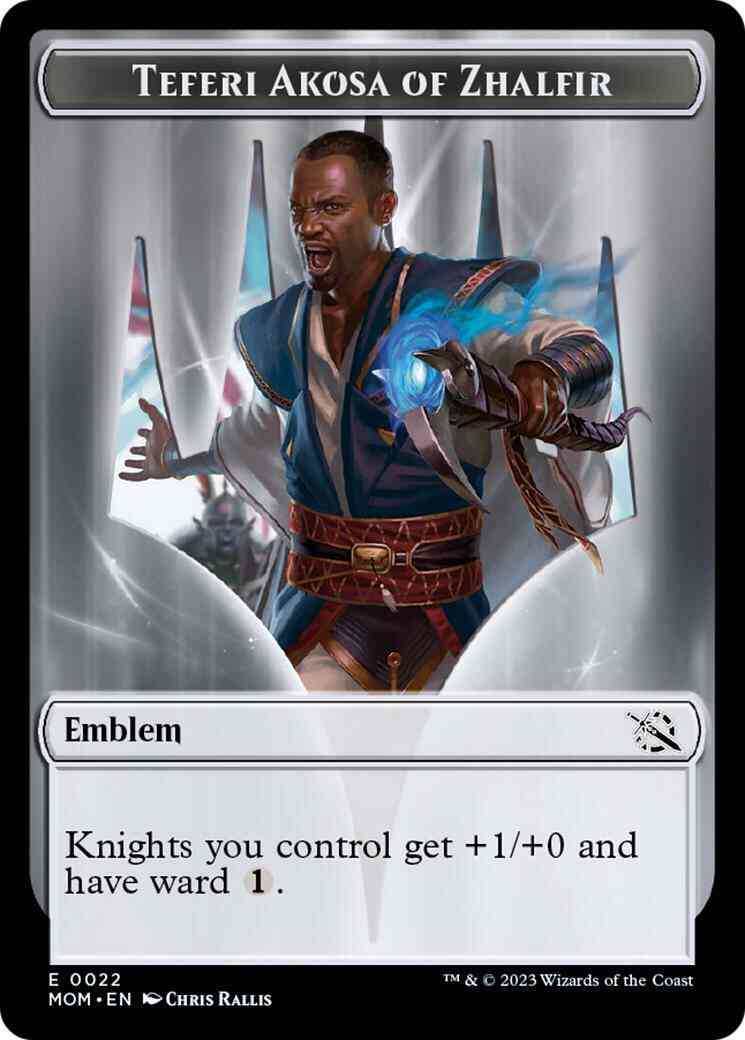 Teferi Akosa of Zhalfir Emblem [22] [March of the Machine: Tokens] [Non-Foil]