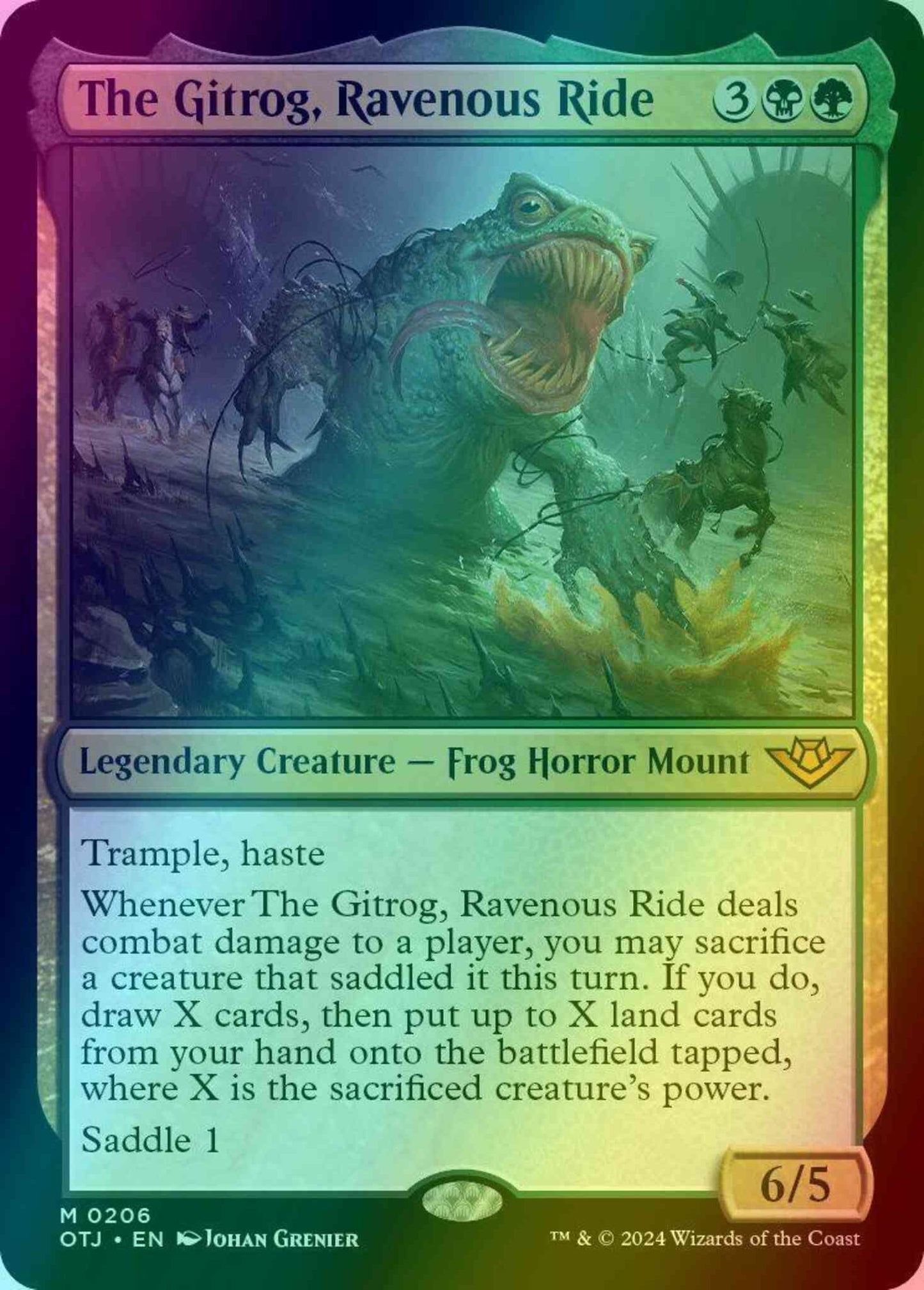 The Gitrog, Ravenous Ride [206] [Outlaws of Thunder Junction] [Foil]