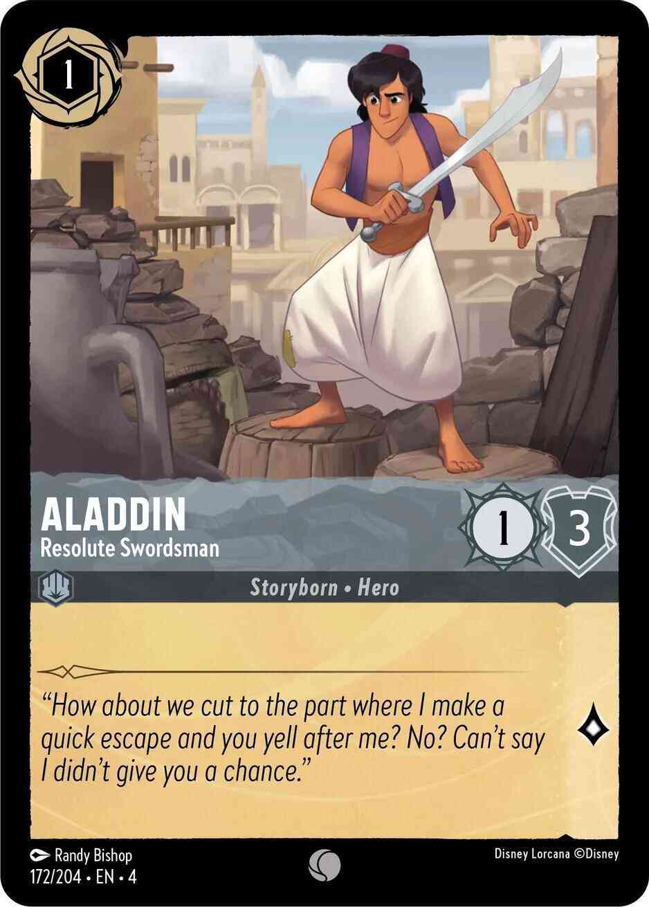 Aladdin - Resolute Swordsman - 172/204 [Ursula's Return] [Non-Foil]