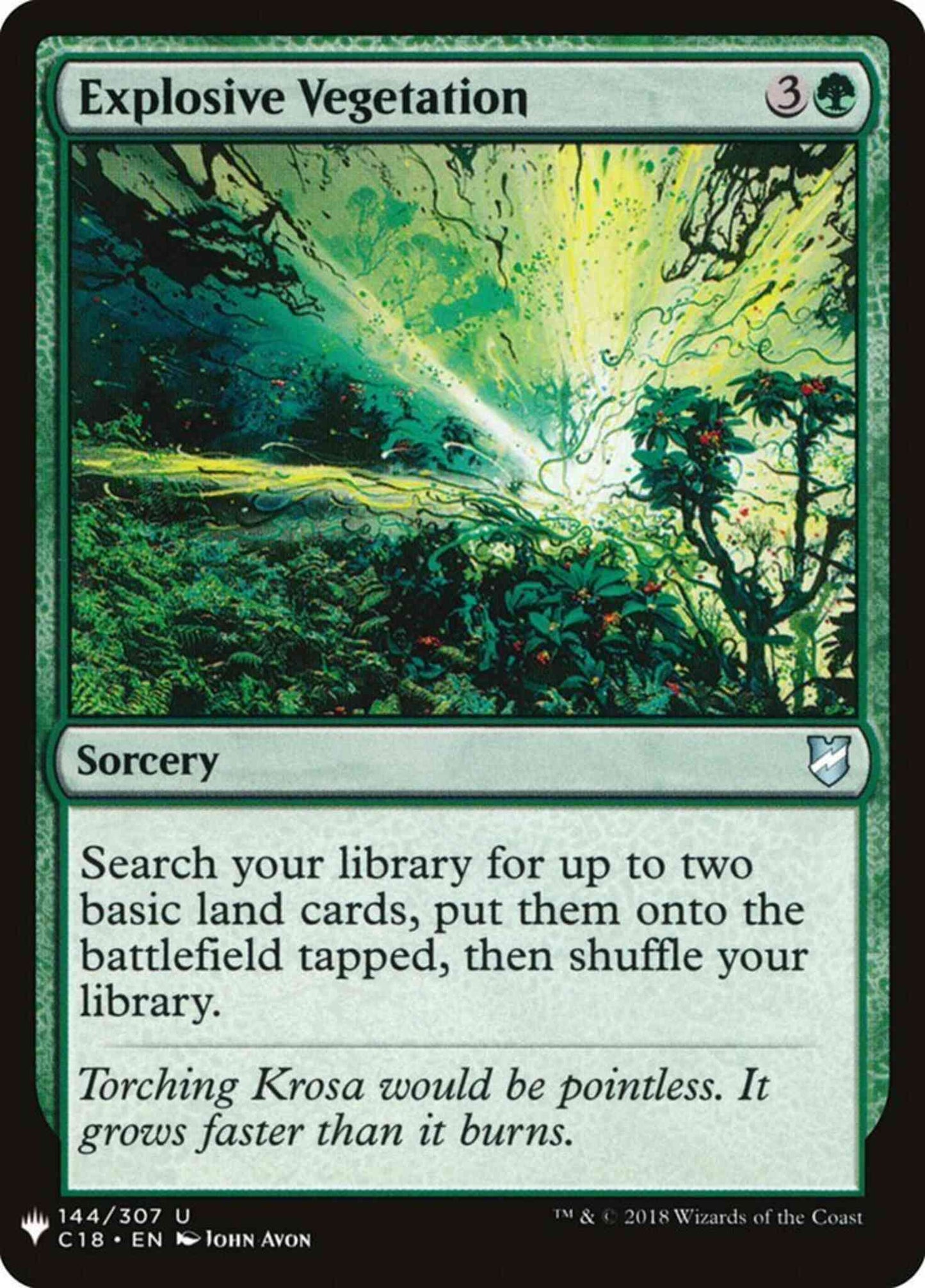 Explosive Vegetation [C18-144] [The List] [Non-Foil]