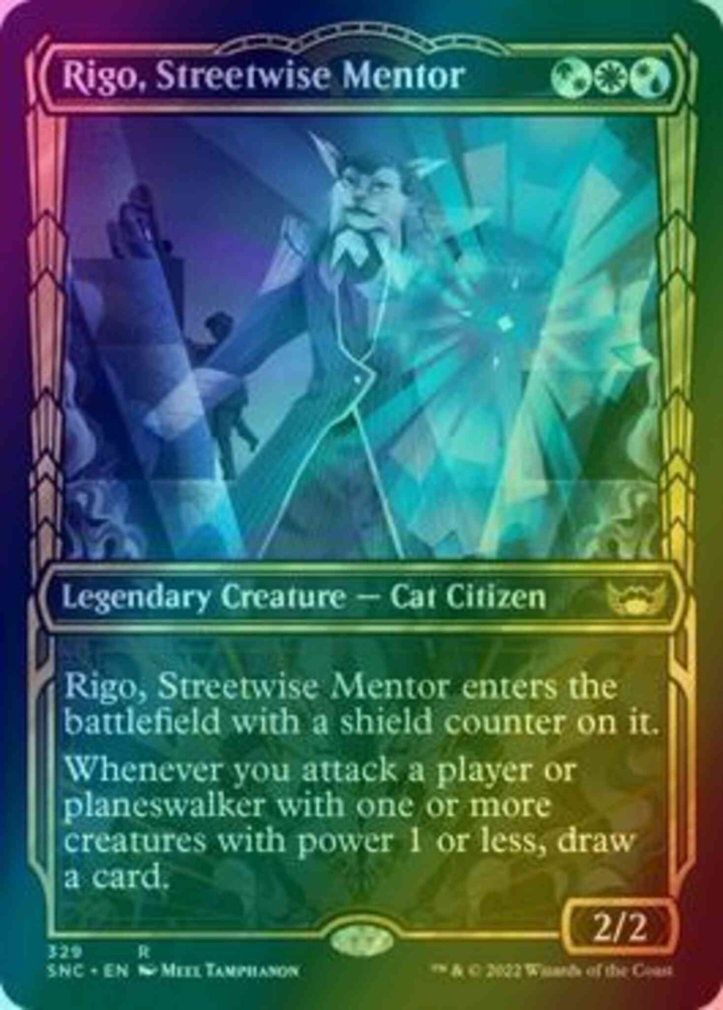 Rigo, Streetwise Mentor [329] [Golden Age Showcase] [Streets of New Capenna] [Foil]