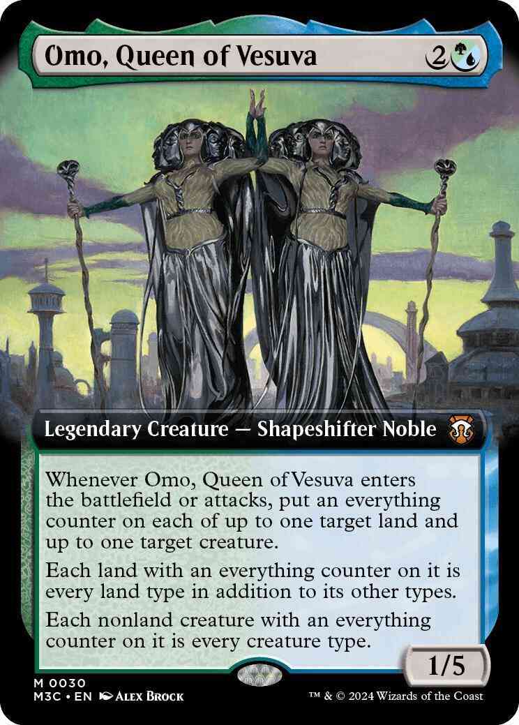 Omo, Queen of Vesuva [30] [Extended Art] [Modern Horizons 3: Commander] [Non-Foil]