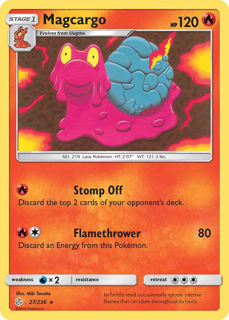 Magcargo - 27/236 - Rare [sm12-27] [Non-Holo]