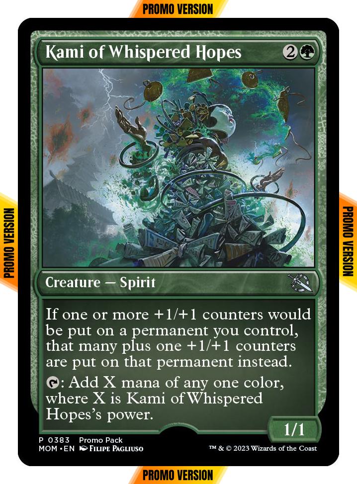 Kami of Whispered Hopes [383] [Dark Frame Promo Pack] [March of the Machine] [Non-Foil]