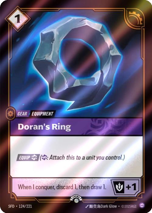 Doran's Ring - 124/221 [Riftbound Organized Play Promotional Cards] [Foil]