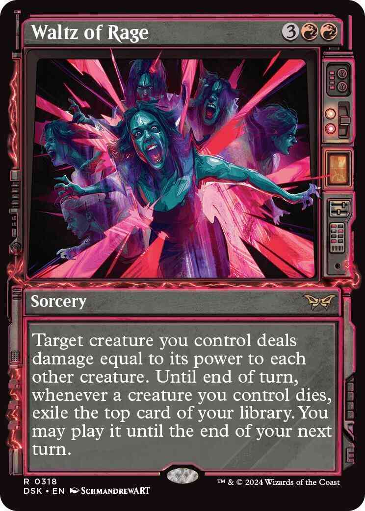 Waltz of Rage [318] [Paranormal Frame] [Duskmourn: House of Horror] [Non-Foil]