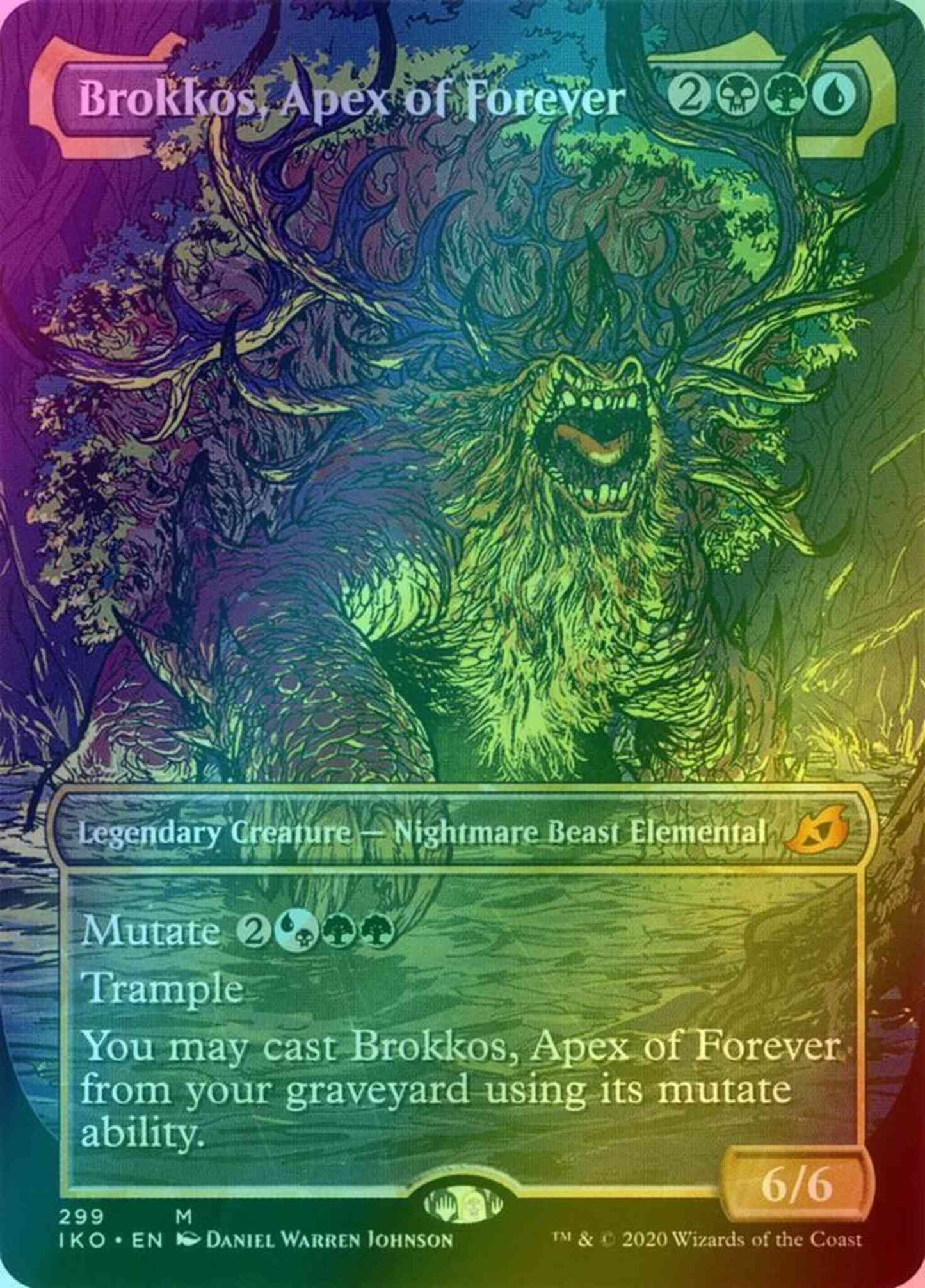 Brokkos, Apex of Forever [299] [Alternate Art] [Ikoria: Lair of Behemoths] [Foil]