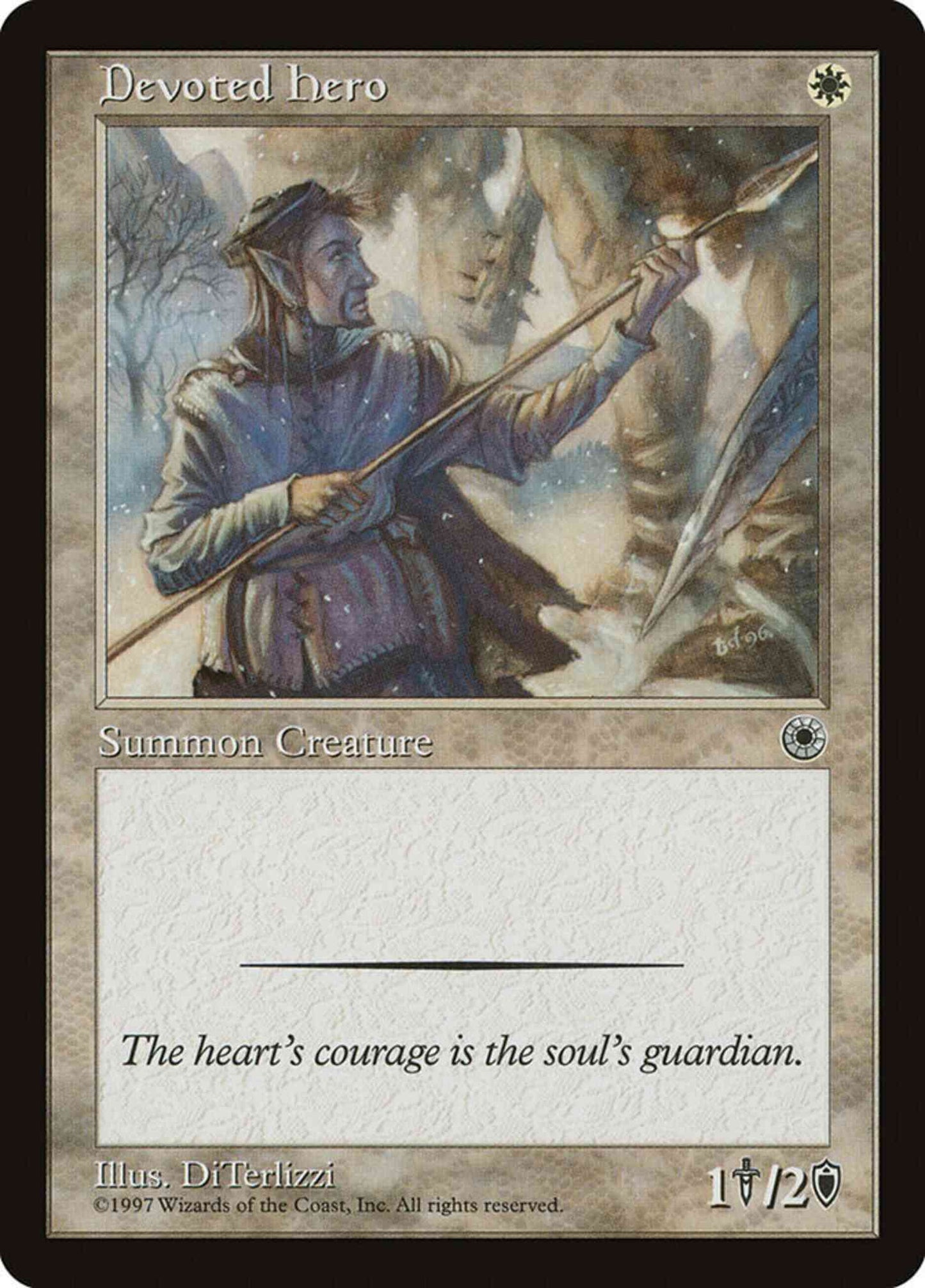 Devoted Hero [13] [Portal 1] [Non-Foil]