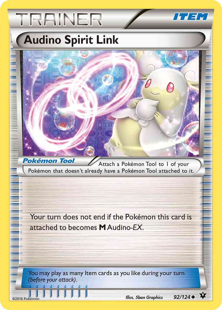 Audino Spirit Link - 92/124 - Uncommon [xy10-92] [Non-Holo]