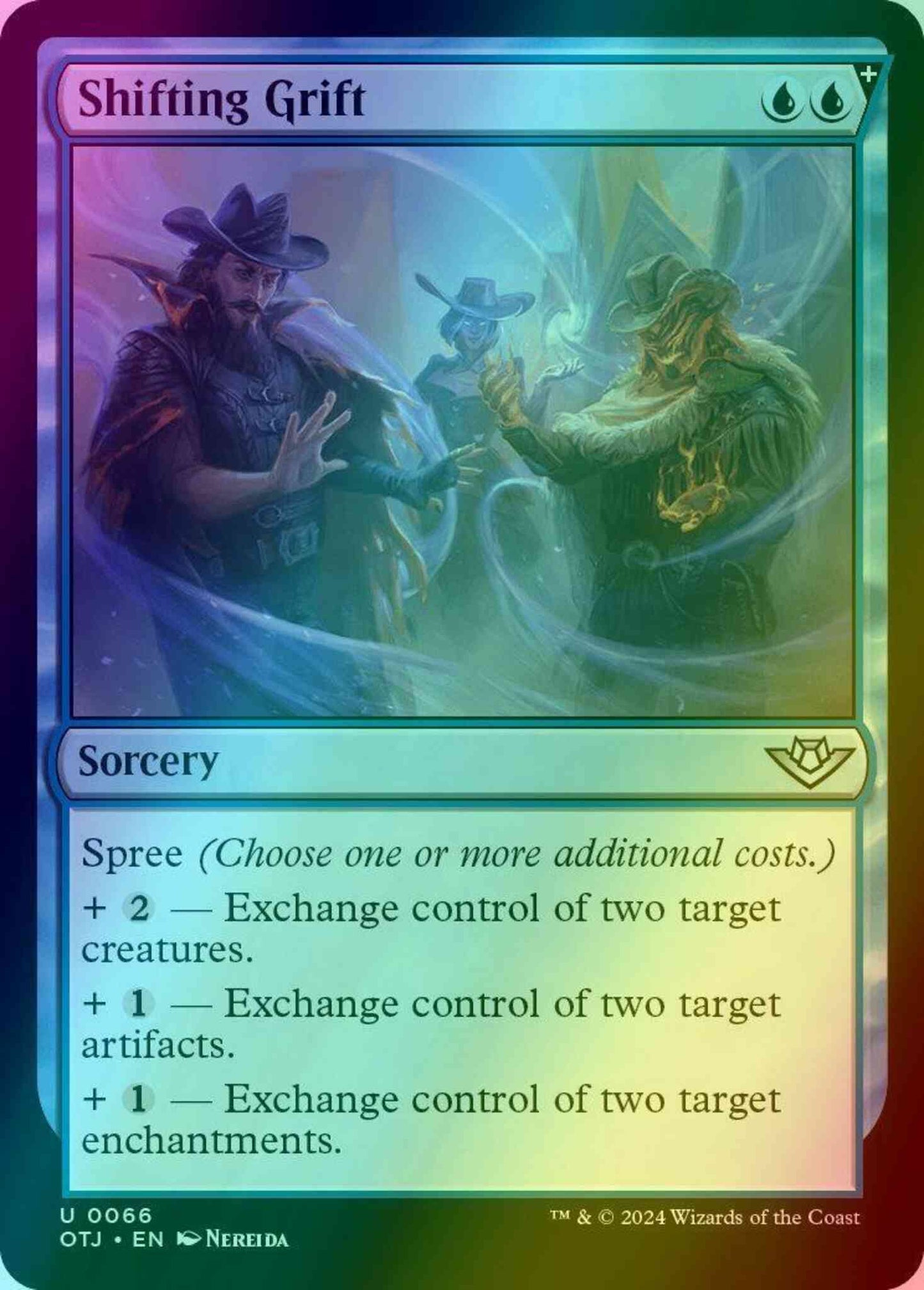 Shifting Grift [66] [Outlaws of Thunder Junction] [Foil]