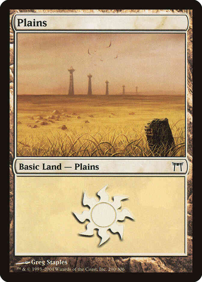 Plains [290] [Champions of Kamigawa] [Non-Foil]
