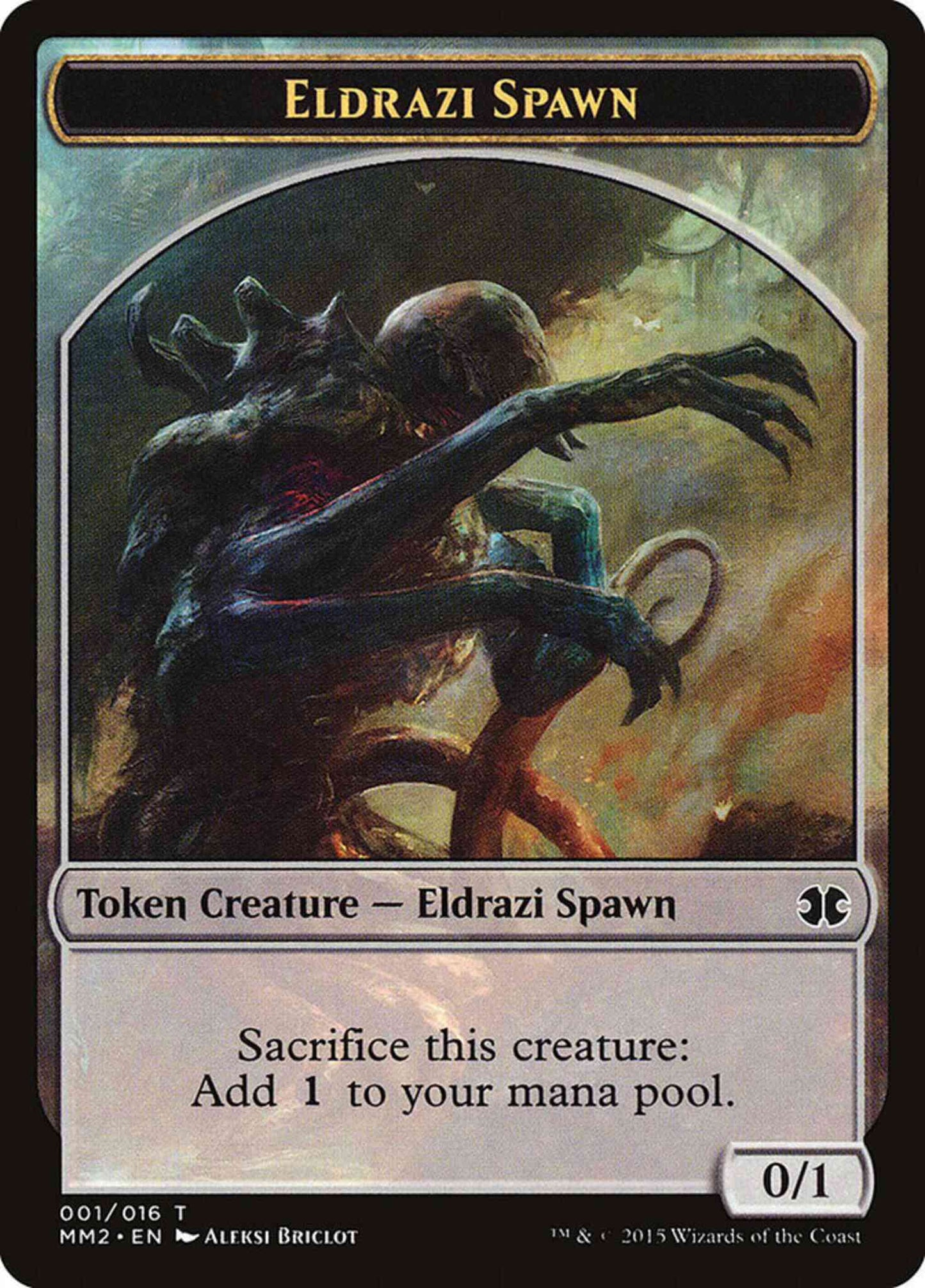 Eldrazi Spawn Token [01] [Modern Masters 2015 Tokens] [Non-Foil]