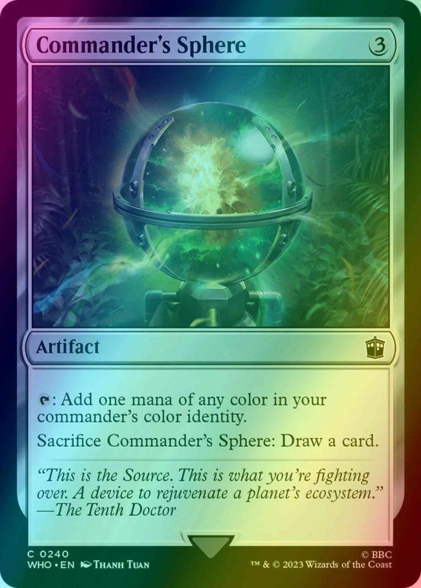 Commander's Sphere [240] [Universes Beyond: Doctor Who] [Foil]