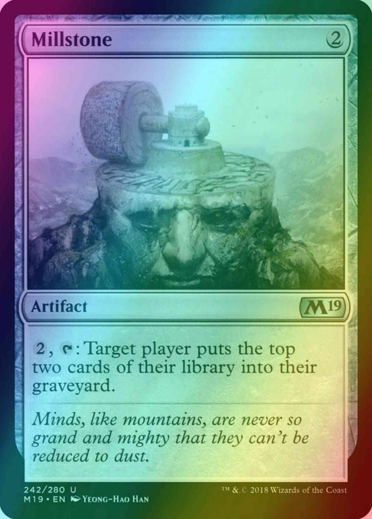 Millstone [242] [Core Set 2019] [Foil]