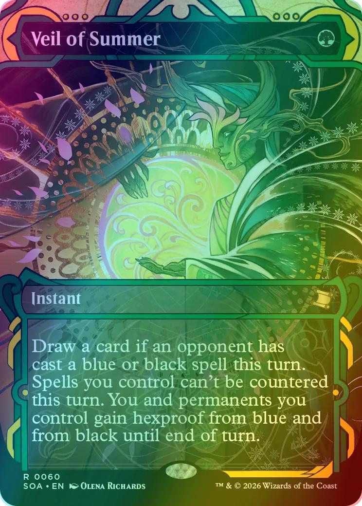 Veil of Summer [60] [Showcase] [Secrets of Strixhaven: Mystical Archive] [Foil]