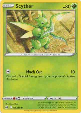 Scyther - 006/159 - Common [swsh125-006] [Non-Holo]
