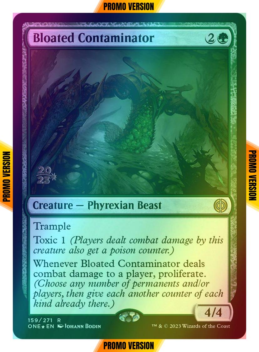 Bloated Contaminator [159s] [Prerelease] [Phyrexia: All Will Be One: Promos] [Foil]