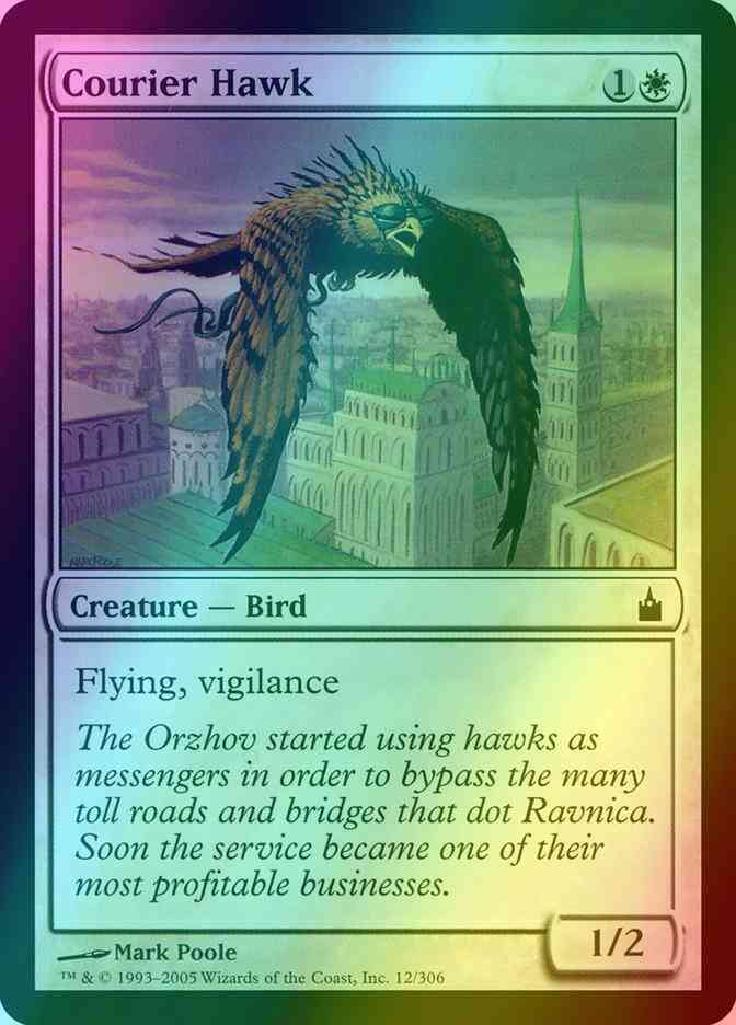 Courier Hawk [12] [Ravnica City Of Guilds] [Foil]