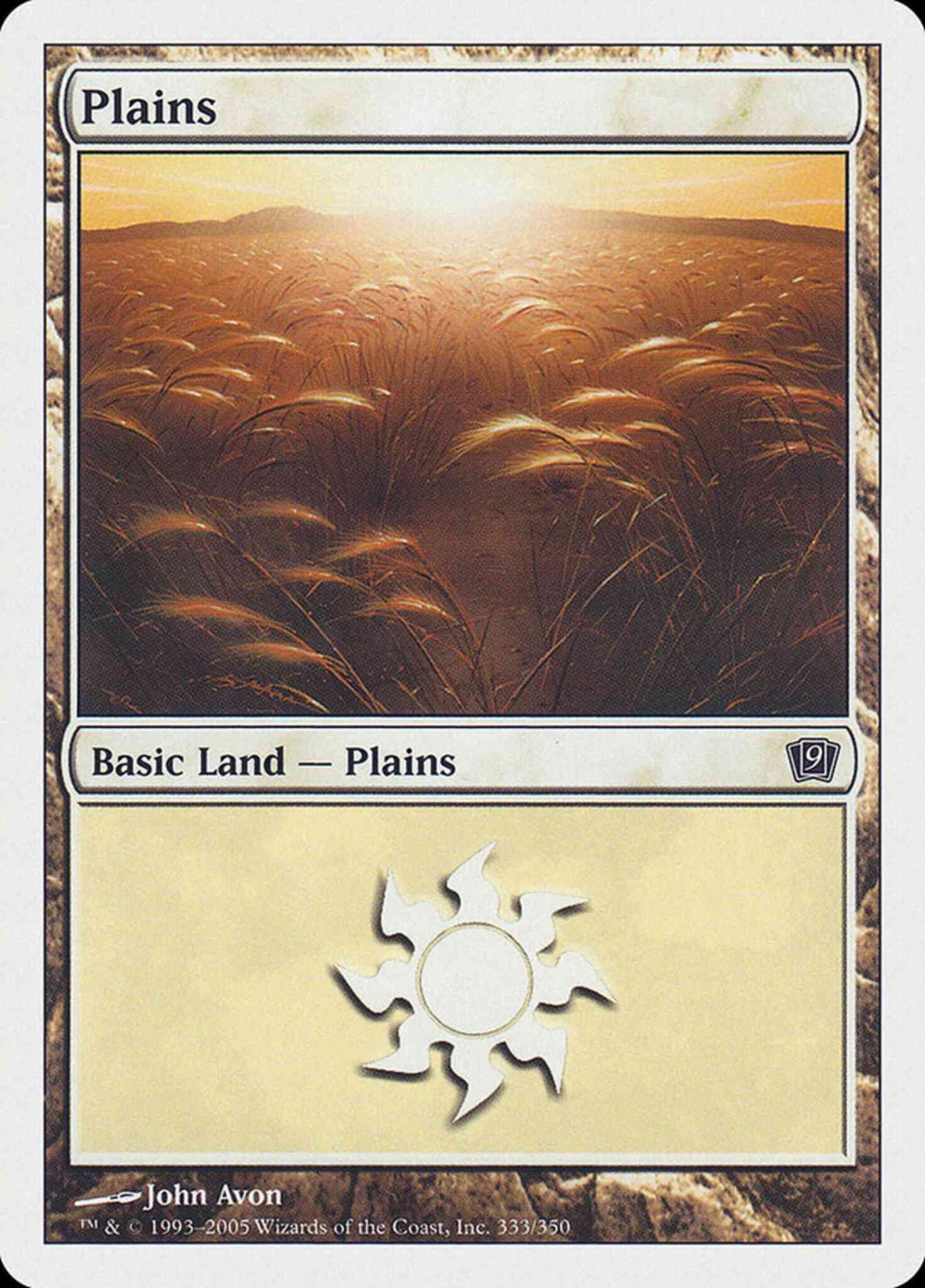 Plains [333] [Ninth Edition] [Non-Foil]