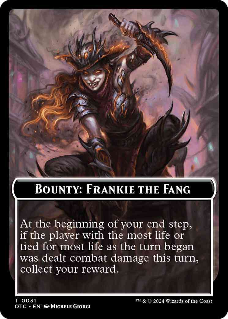 Bounty: Frankie the Fang Token [31] [Outlaws of Thunder Junction: Commander: Tokens] [Non-Foil]