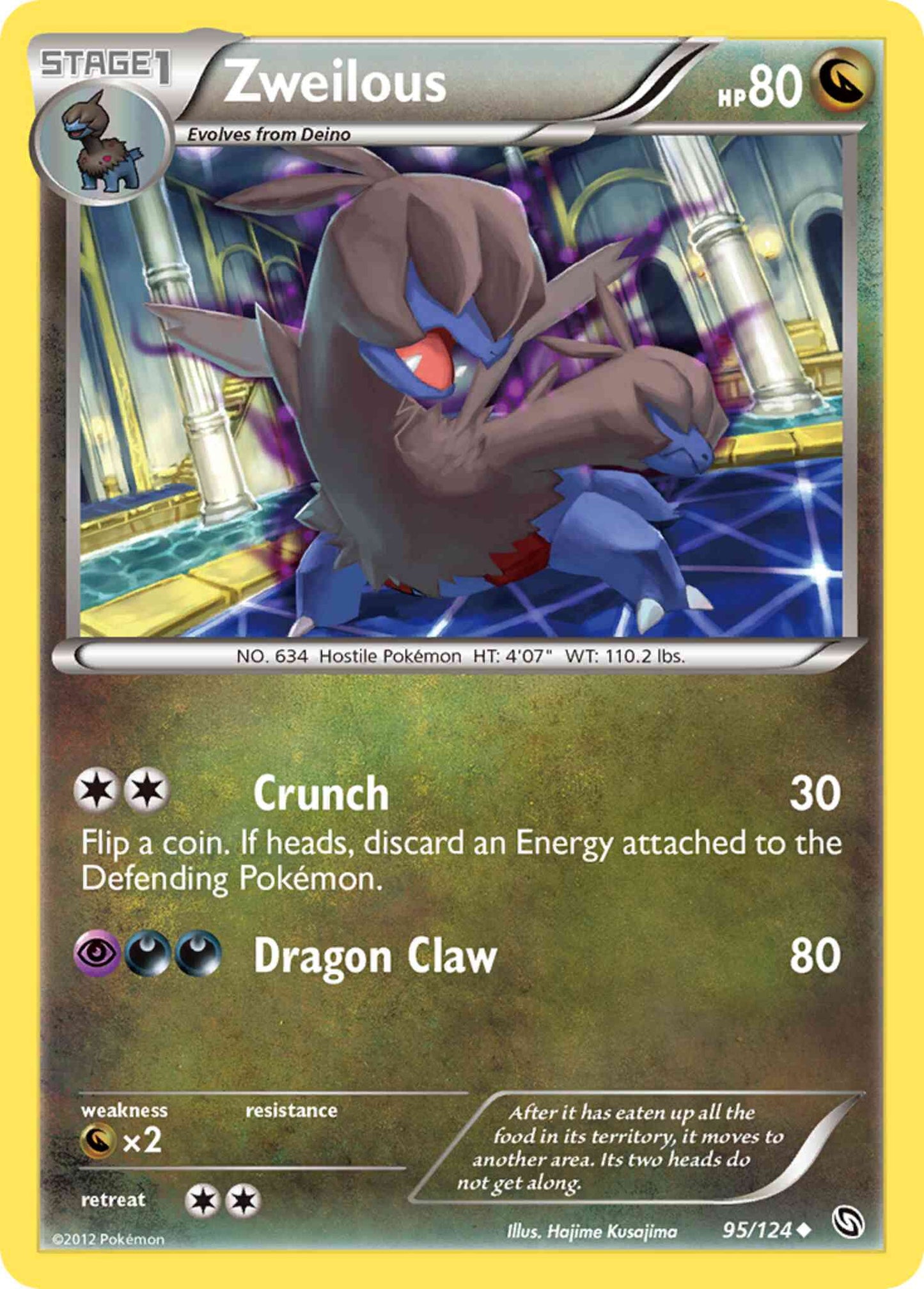 Zweilous - 95/124 - Uncommon [bw6-95] [Reverse Holo]
