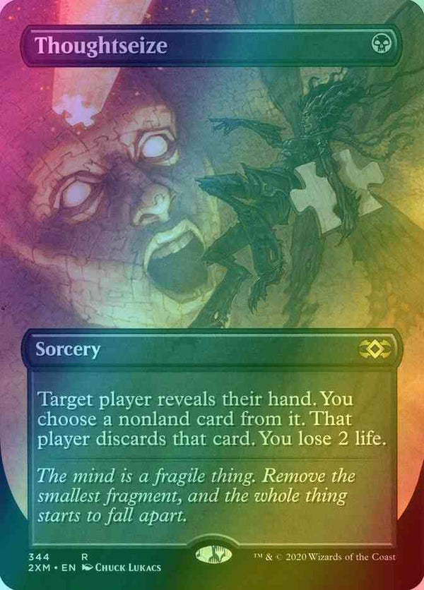 Thoughtseize [344] [Borderless] [Double Masters] [Foil]