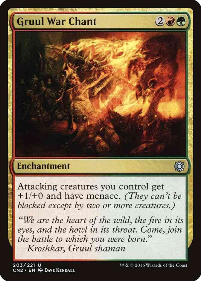 Gruul War Chant [203] [Conspiracy Take The Crown] [Non-Foil]