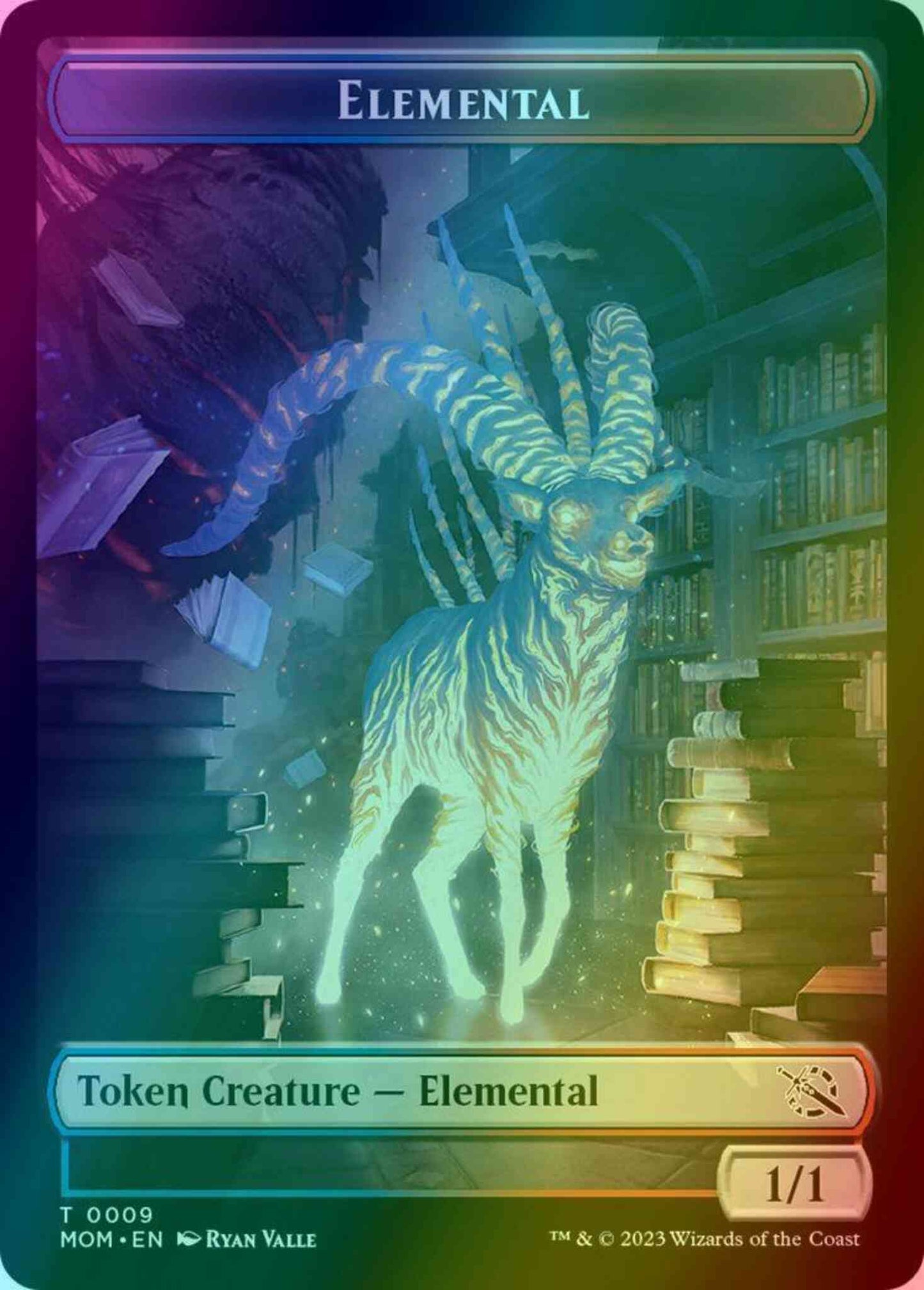 Elemental Token (09) // Phyrexian Hydra Token (11) [March of the Machine: Tokens] [Foil]