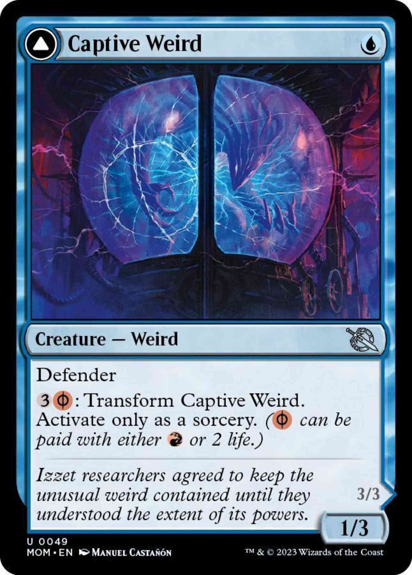 Captive Weird // Compleated Conjurer [49] [March of the Machine] [Non-Foil]