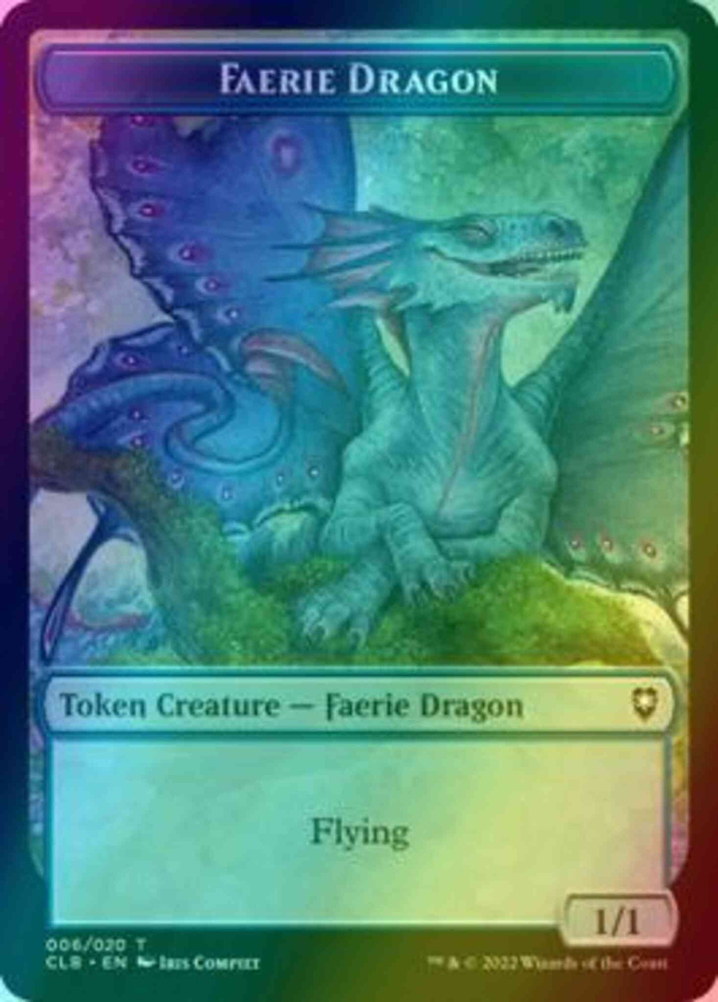 Faerie Dragon Token (06) // Treasure Token (17) [Commander Legends: Battle for Baldur's Gate: Tokens] [Foil]
