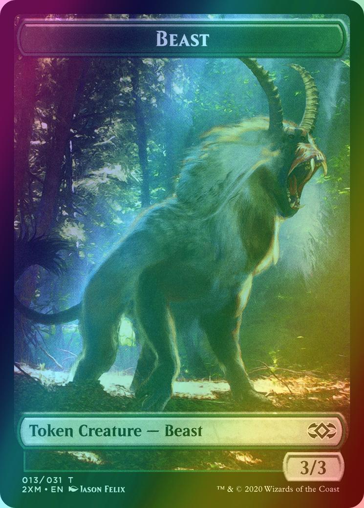 Ape Token (12) // Beast Token (13) [Double Masters Tokens] [Foil]