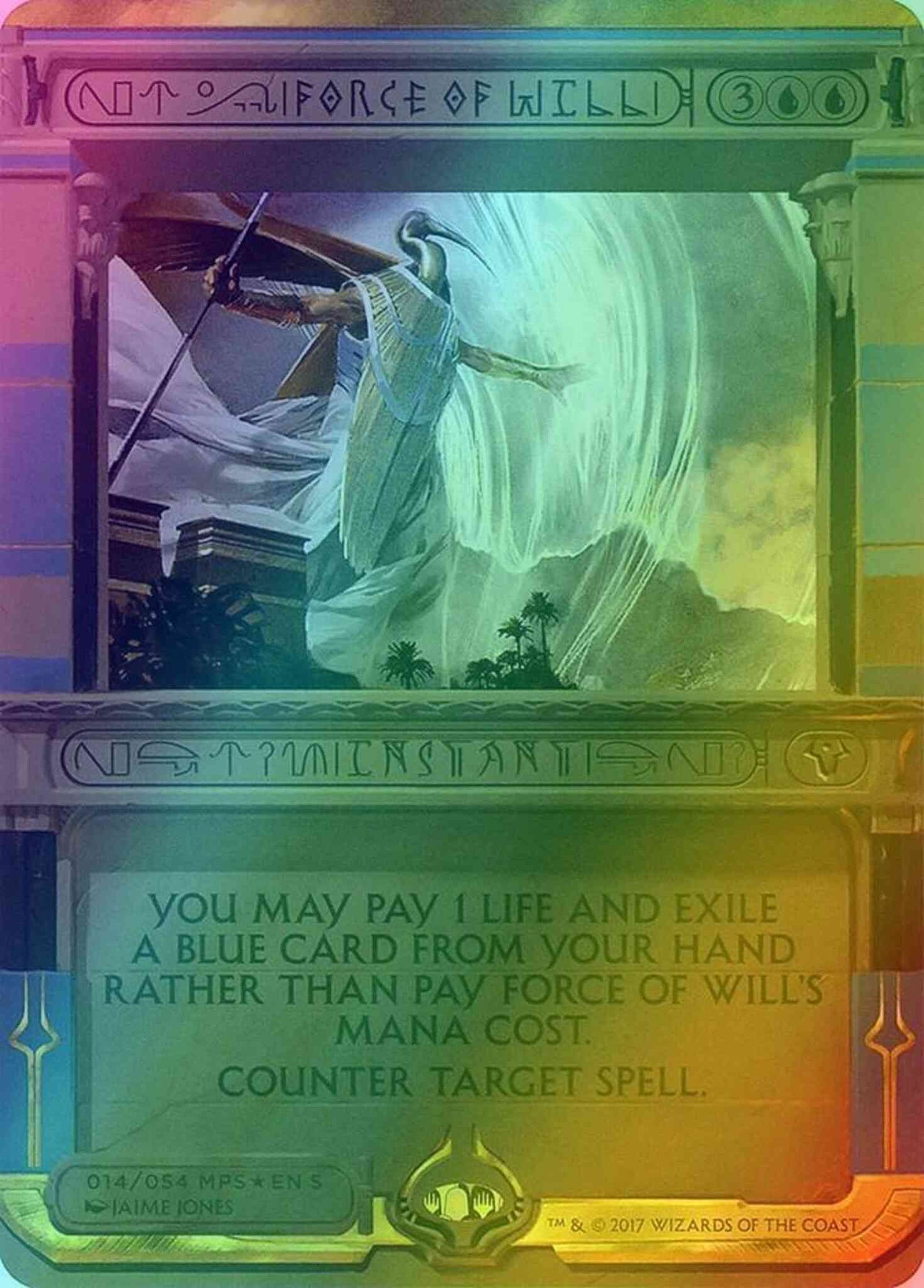 Force of Will [14] [Masterpiece Series] [Amonkhet Invocations] [Foil]