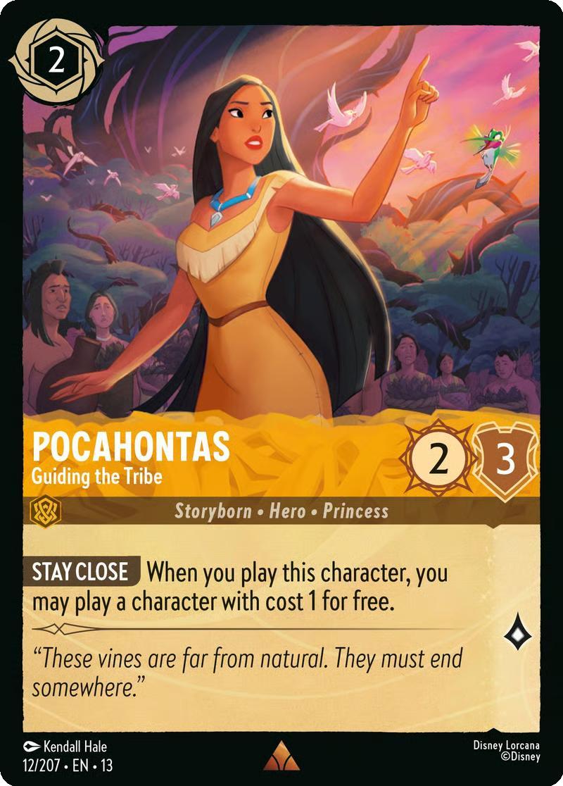 Pocahontas - Guiding the Tribe - 12/204 [Attack of the Vine!] [Non-Foil]