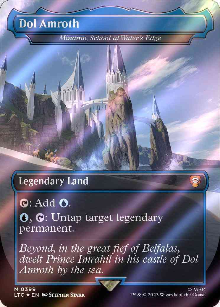 Dol Amroth - Minamo, School at Water's Edge [399] [Borderless] [Realms and Relics] [The Lord of the Rings: Tales of Middle-earth: Commander] [Surge Foil]