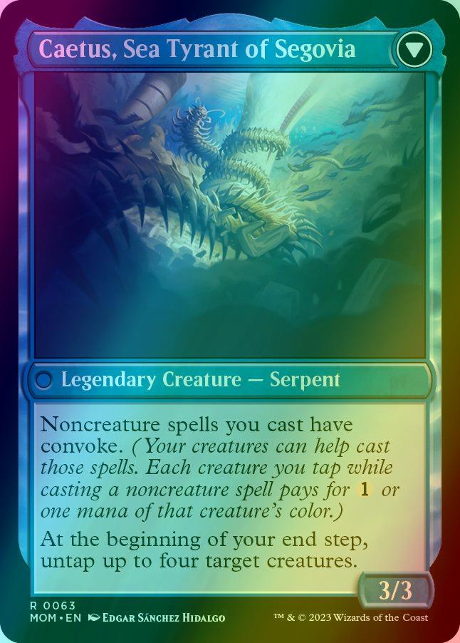Invasion of Segovia // Caetus, Sea Tyrant of Segovia [63] [March of the Machine] [Foil]