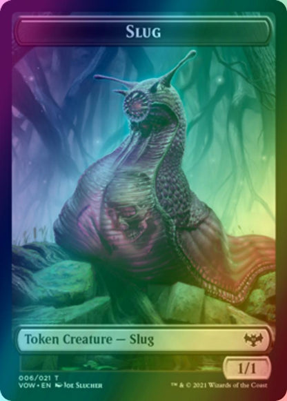 Blood Token (17) // Slug Token (06) [Innistrad: Crimson Vow: Tokens] [Foil]