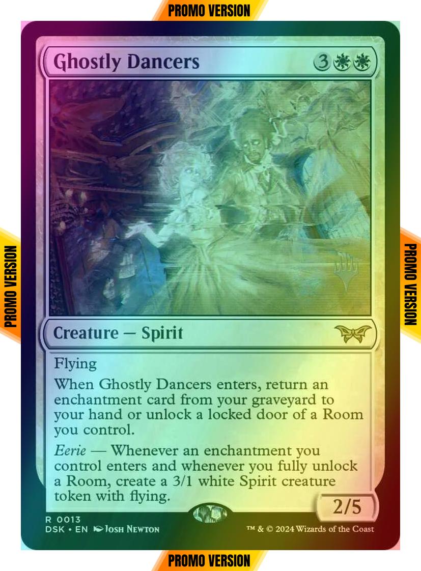 Ghostly Dancers [13p] [Promo Pack] [Duskmourn: House of Horror: Promos] [Foil]