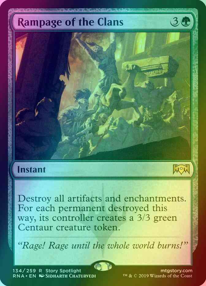 Rampage of the Clans [134] [Ravnica Allegiance] [Foil]