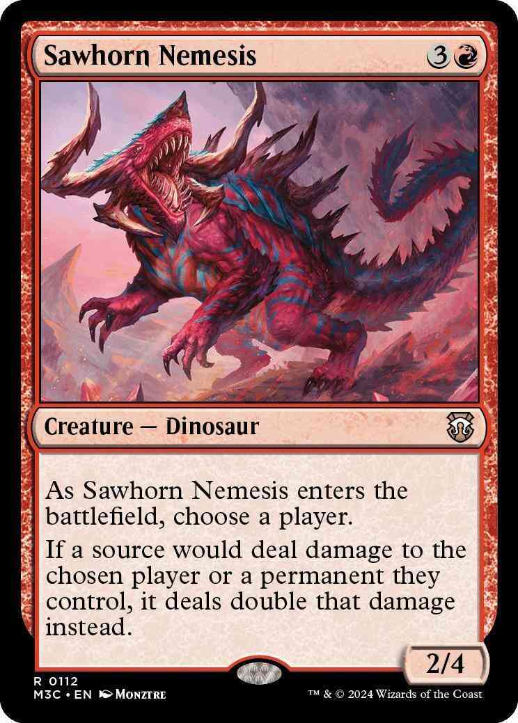 Sawhorn Nemesis [112] [Modern Horizons 3: Commander] [Non-Foil]