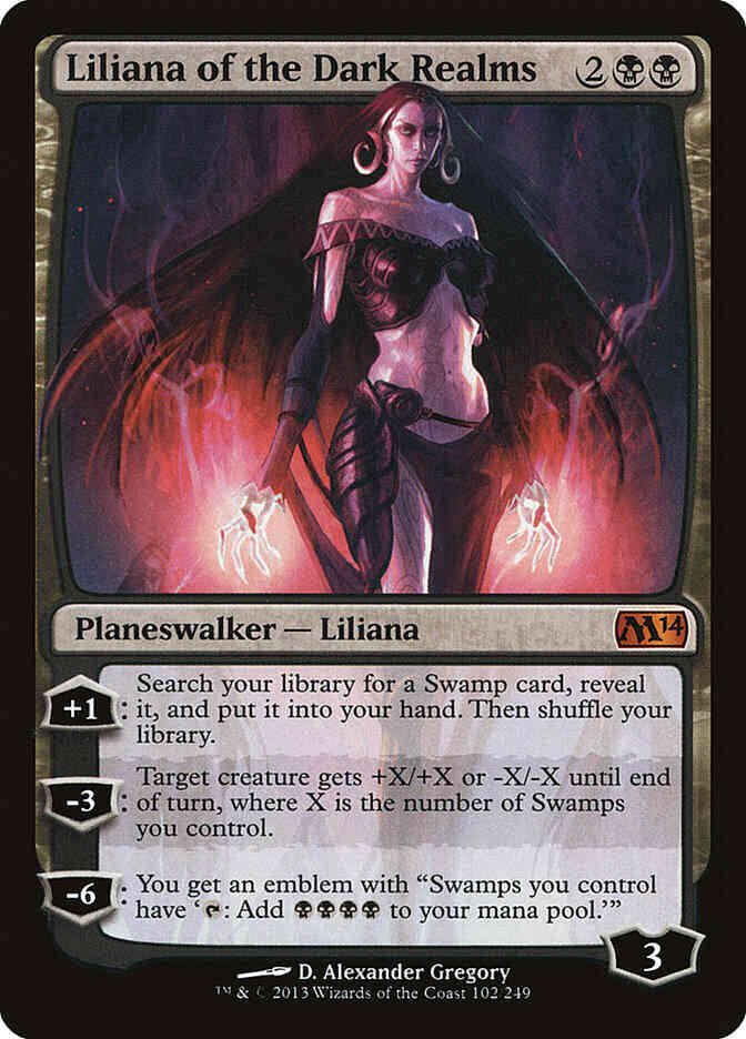 Liliana of the Dark Realms [102] [Magic 2014] [Non-Foil]