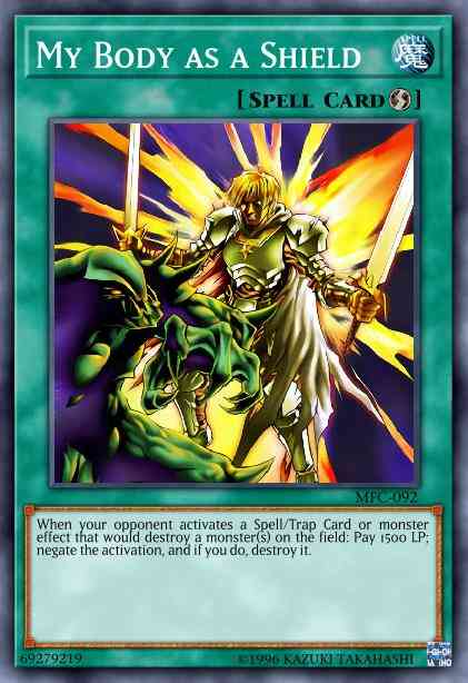 My Body as a Shield - PGL2-EN074 - Gold Rare - 1st Edition