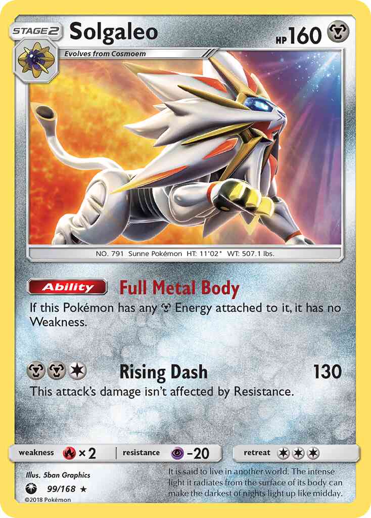 Solgaleo - 99/168 - Rare Holo [sm7-99] [Holo]