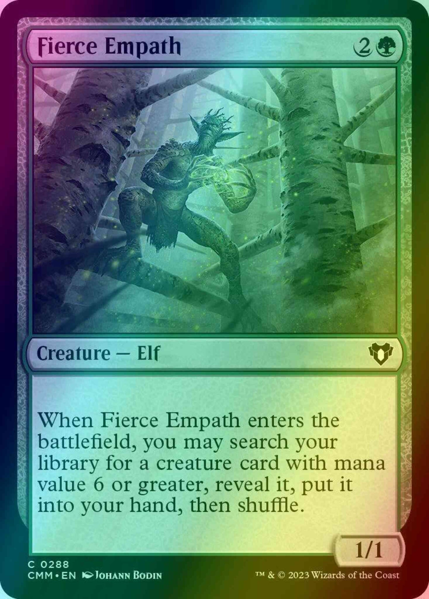 Fierce Empath [288] [Commander Masters] [Foil]