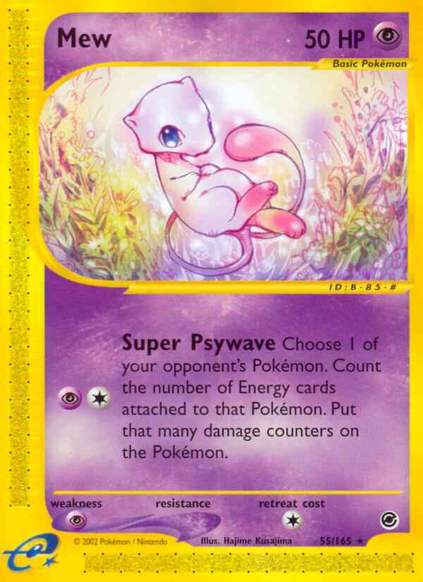 Mew - 55/165 - Rare [ecard1-55] [Non-Holo]