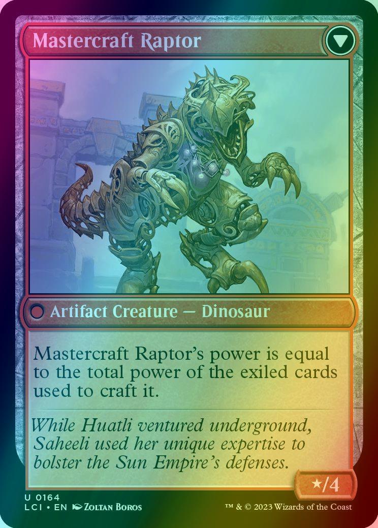 Saheeli's Lattice // Mastercraft Raptor [164] [The Lost Caverns of Ixalan] [Foil]