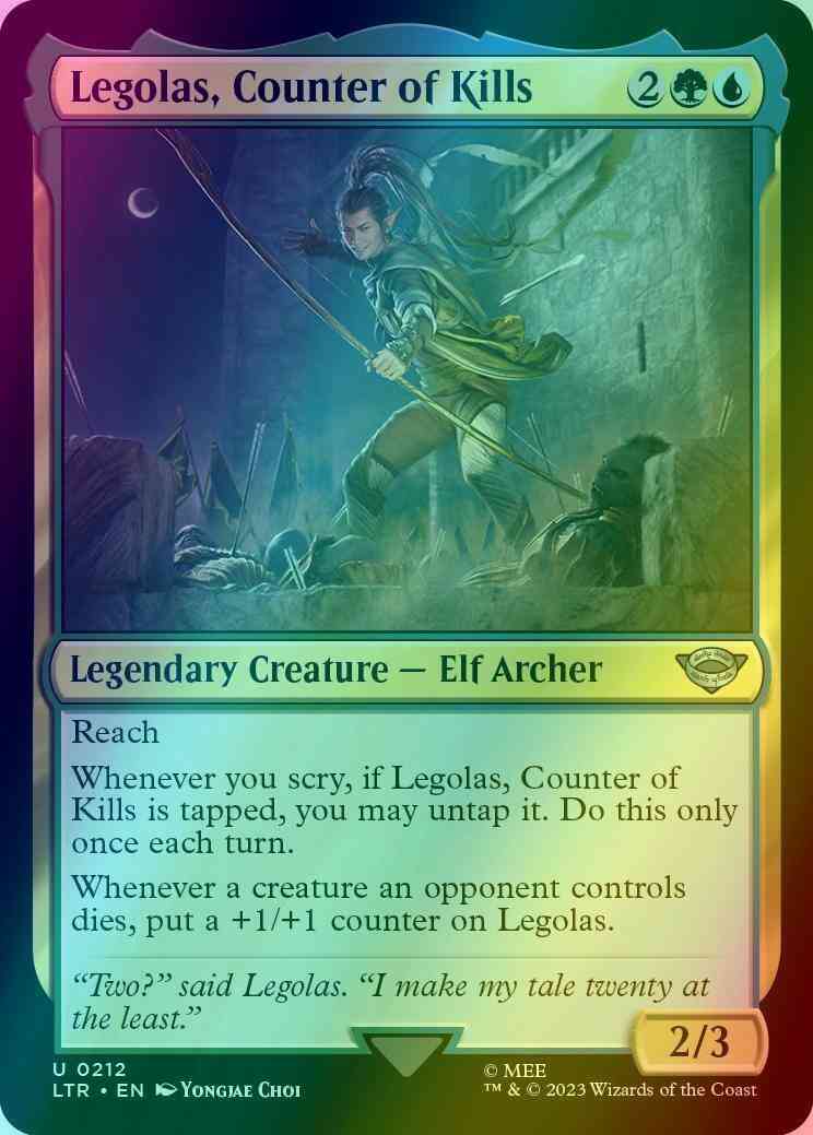 Legolas, Counter of Kills [212] [The Lord of the Rings: Tales of Middle-earth] [Foil]
