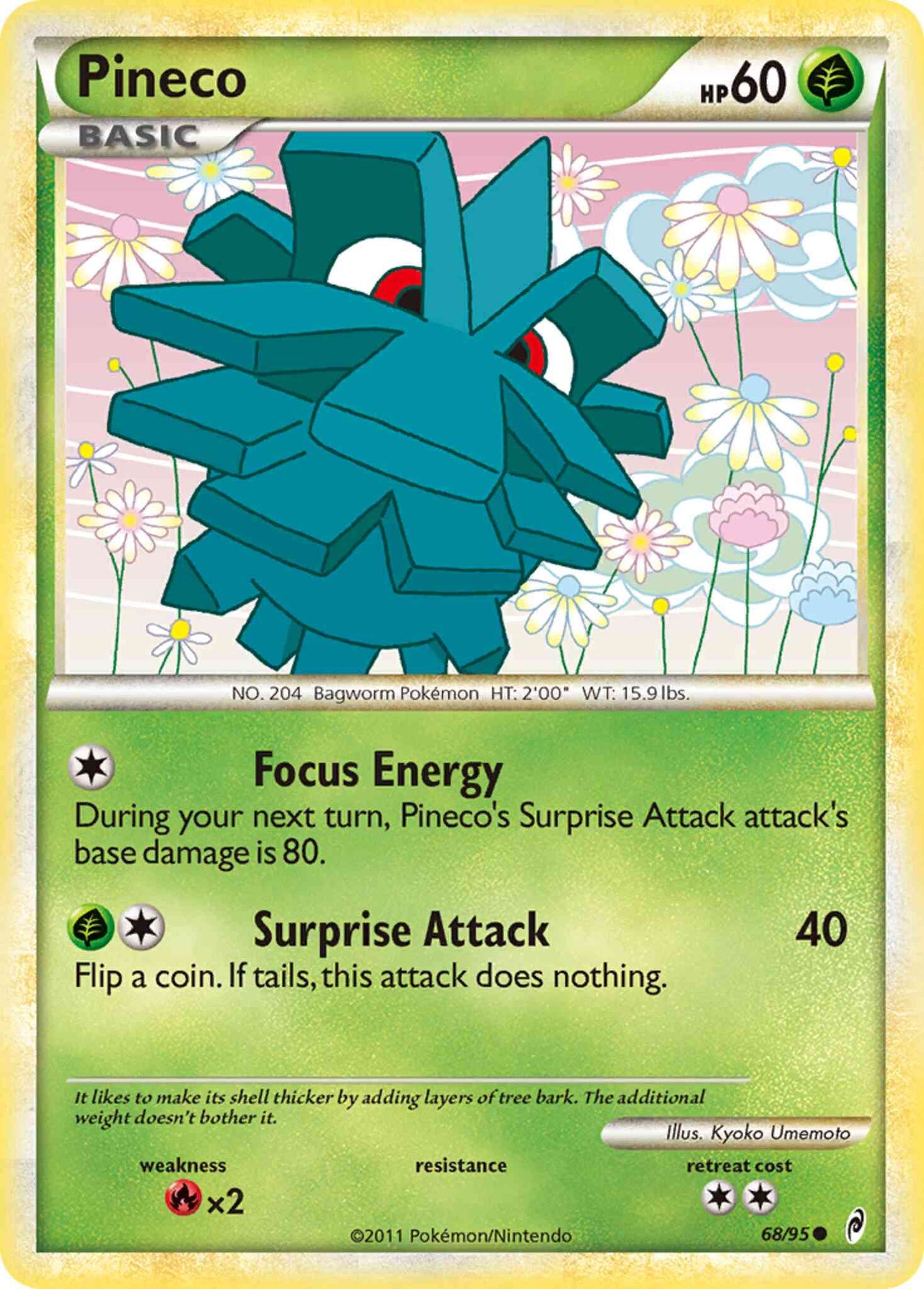 Pineco - 68/95 - Common [col1-68] [Reverse Holo]