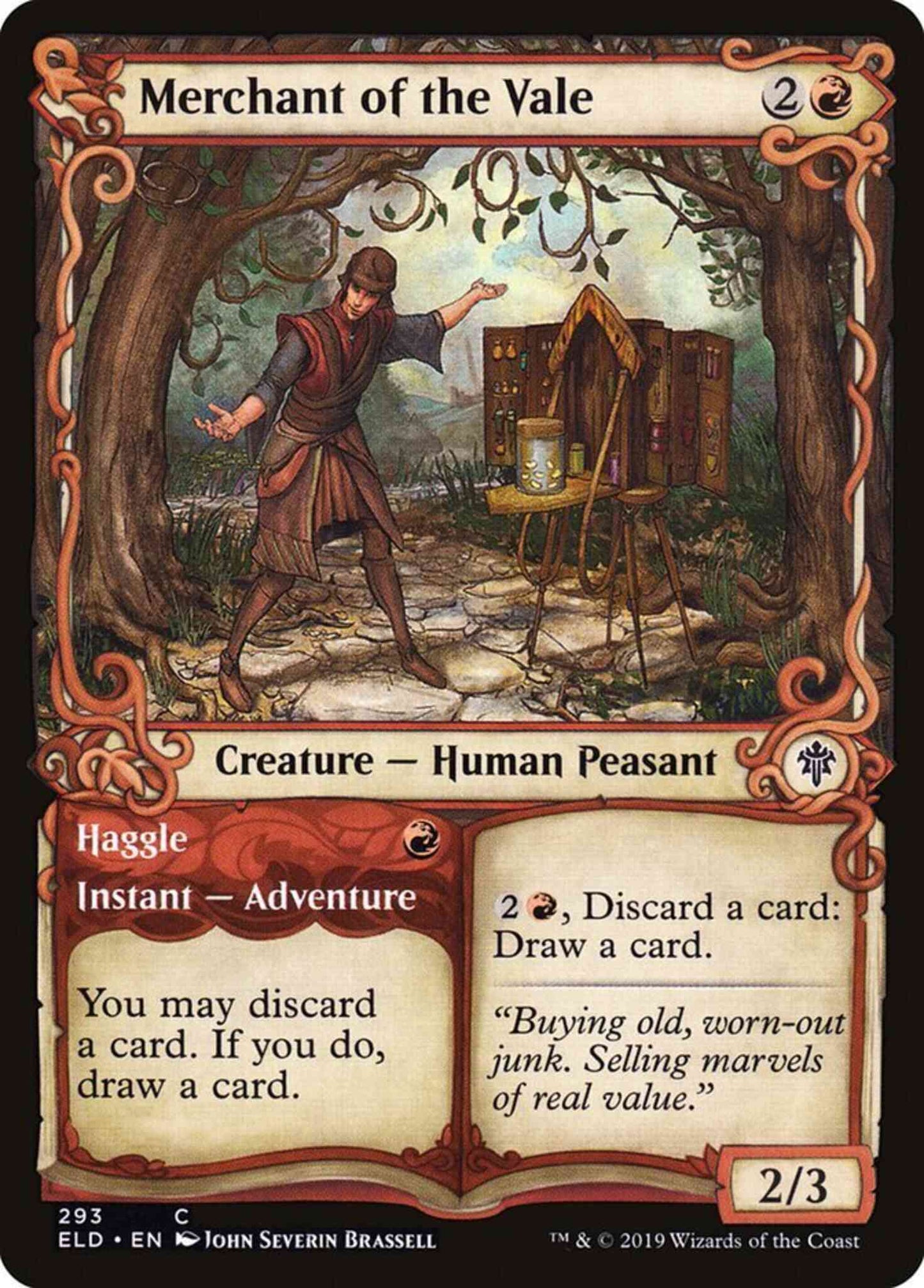 Merchant of the Vale // Haggle [293] [Adventure Showcase] [Throne of Eldraine] [Non-Foil]