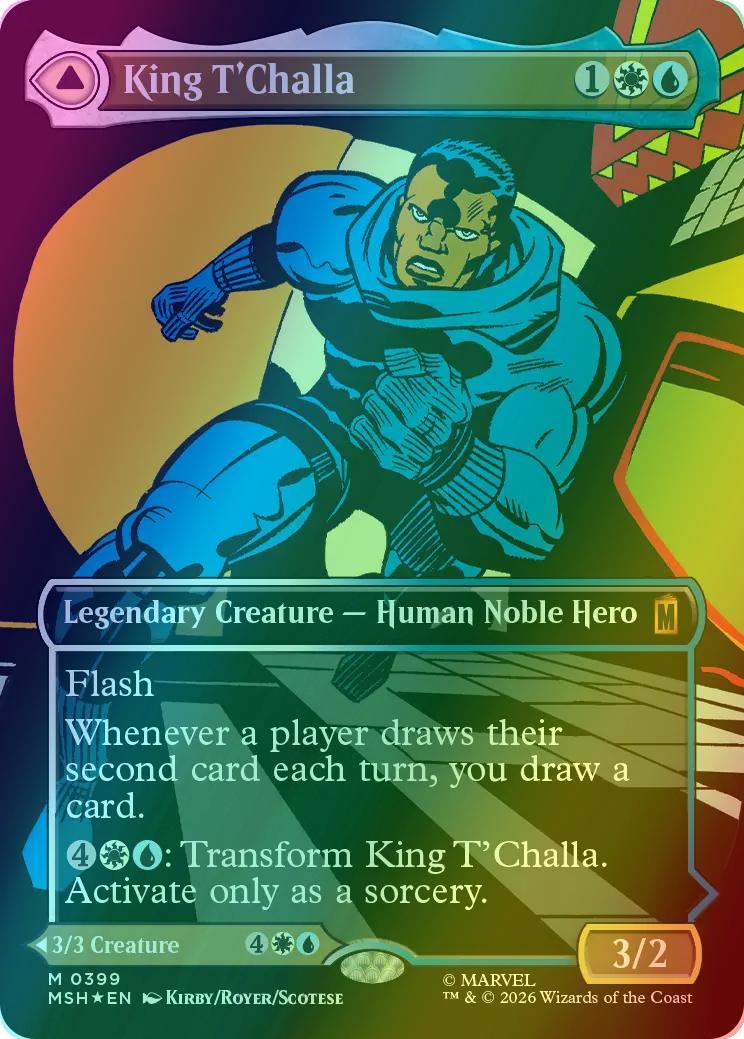 King T'Challa // Black Panther, Hope Enduring [399] [Borderless] [Classic Comic] [Marvel Super Heroes] [Foil]